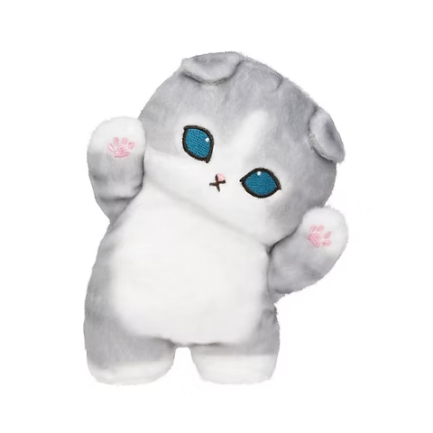 Mofusand|Workplace Intervention Team Nyan Cat:Grey Standing Plush Dolls/Plush Toy|170×120×100mm approx.