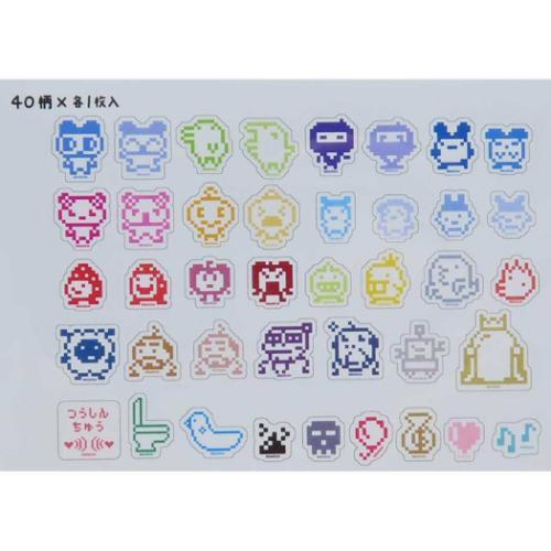 Tamagotchi|Flake Sticker|40 piece