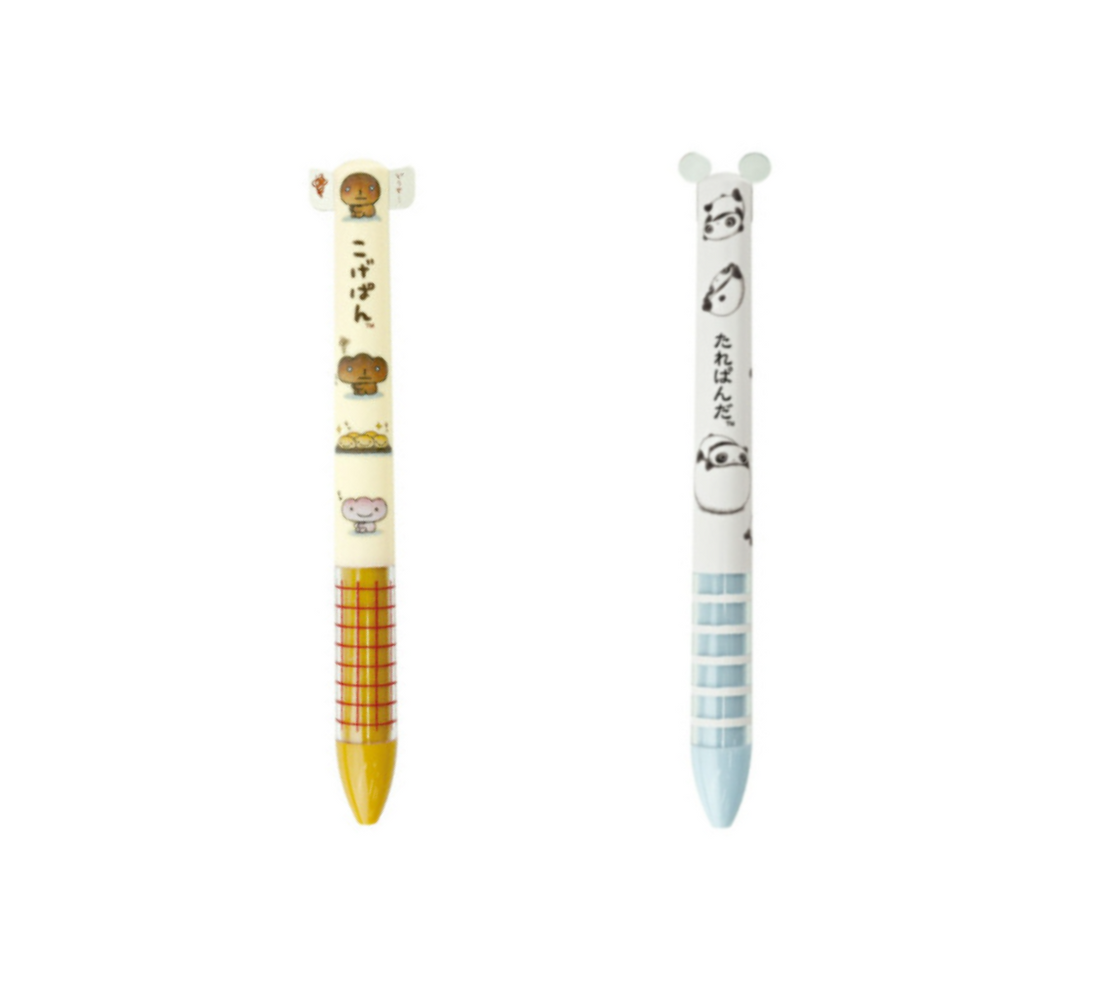 SANX|Two Color Mimi Pen 怀旧系列可爱角色红/黑双色圆珠笔|芯0.7mm