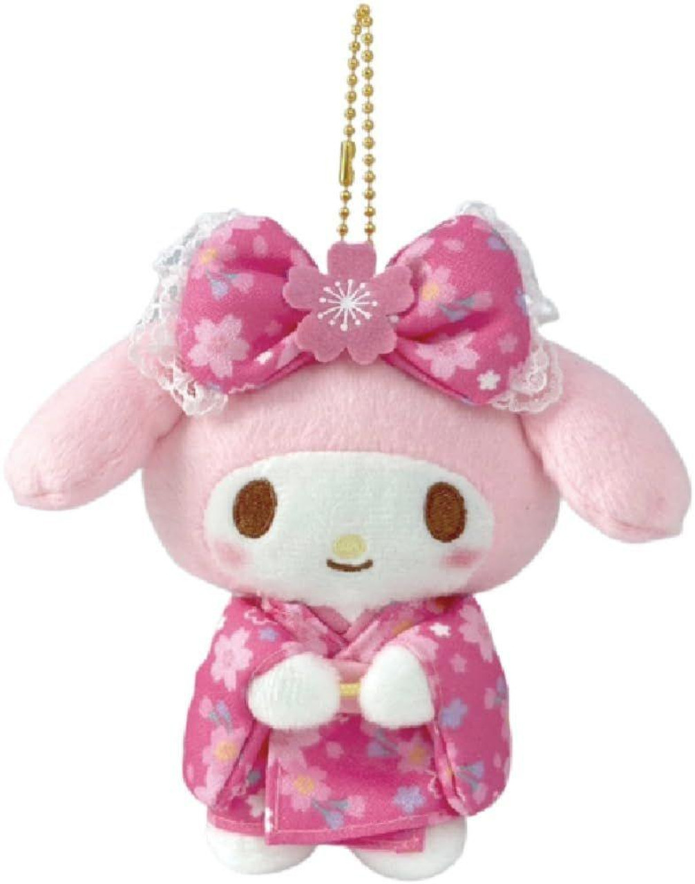 Sanrio|Sakura Kimono Mascot Holder /Plush Keychain |9.5×6.5×15cm approx.