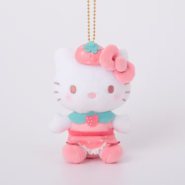 Sanrio|Strawberry Cheek Squishy Mascot Holder /Plush Keychain|Height Approx. 10cm