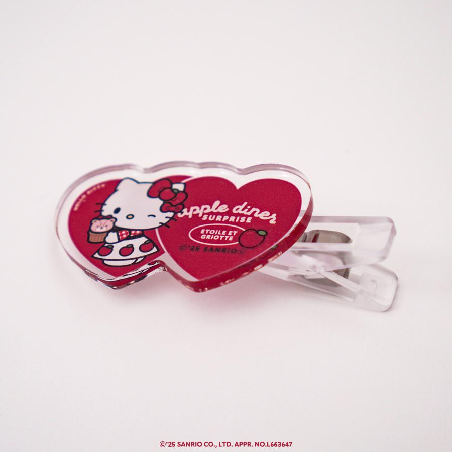 Sanrio|Apple Diner SURPRIZE Acrylic Multi-Clip|W47mm x H29mm approx.