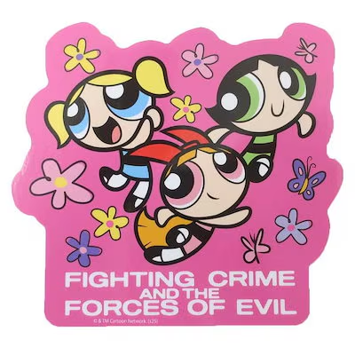Powerpuff Girls|Big Sticker|80x80mm approx.