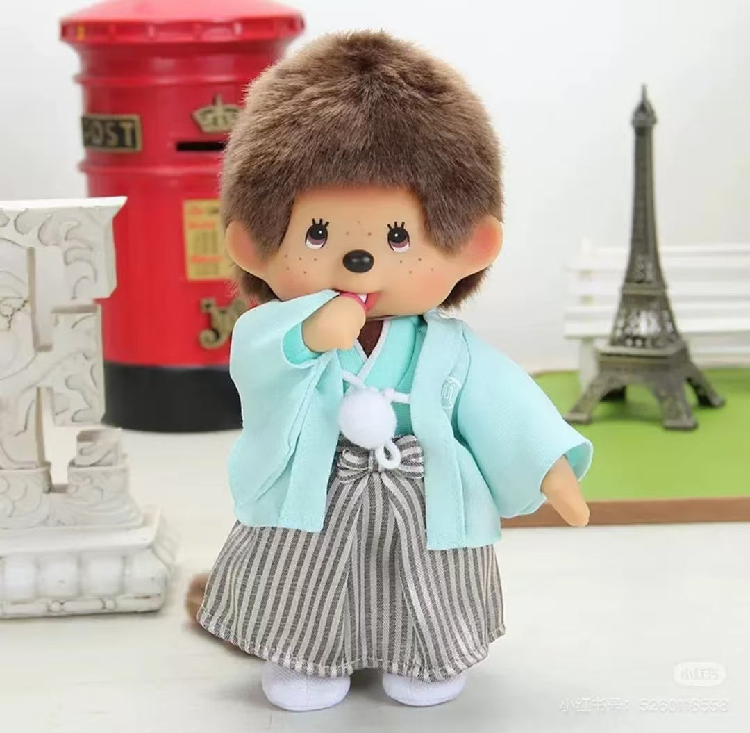 Monchhichi|Kimono Hakama Boy Plush Dolls/Plush Toy|H20 x W15 x D6cm approx.
