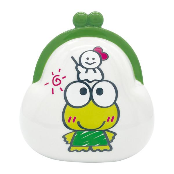 Sanrio三丽鸥|Sanrio Ceramic Piggy Bank - Keroppi / Purse大眼蛙陶瓷存钱罐/扑满/储蓄罐|約10.7×6×11cm