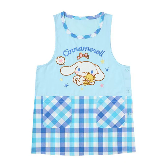 Sanrio三丽鸥|Tank Top Apron可爱角色格纹背心围裙