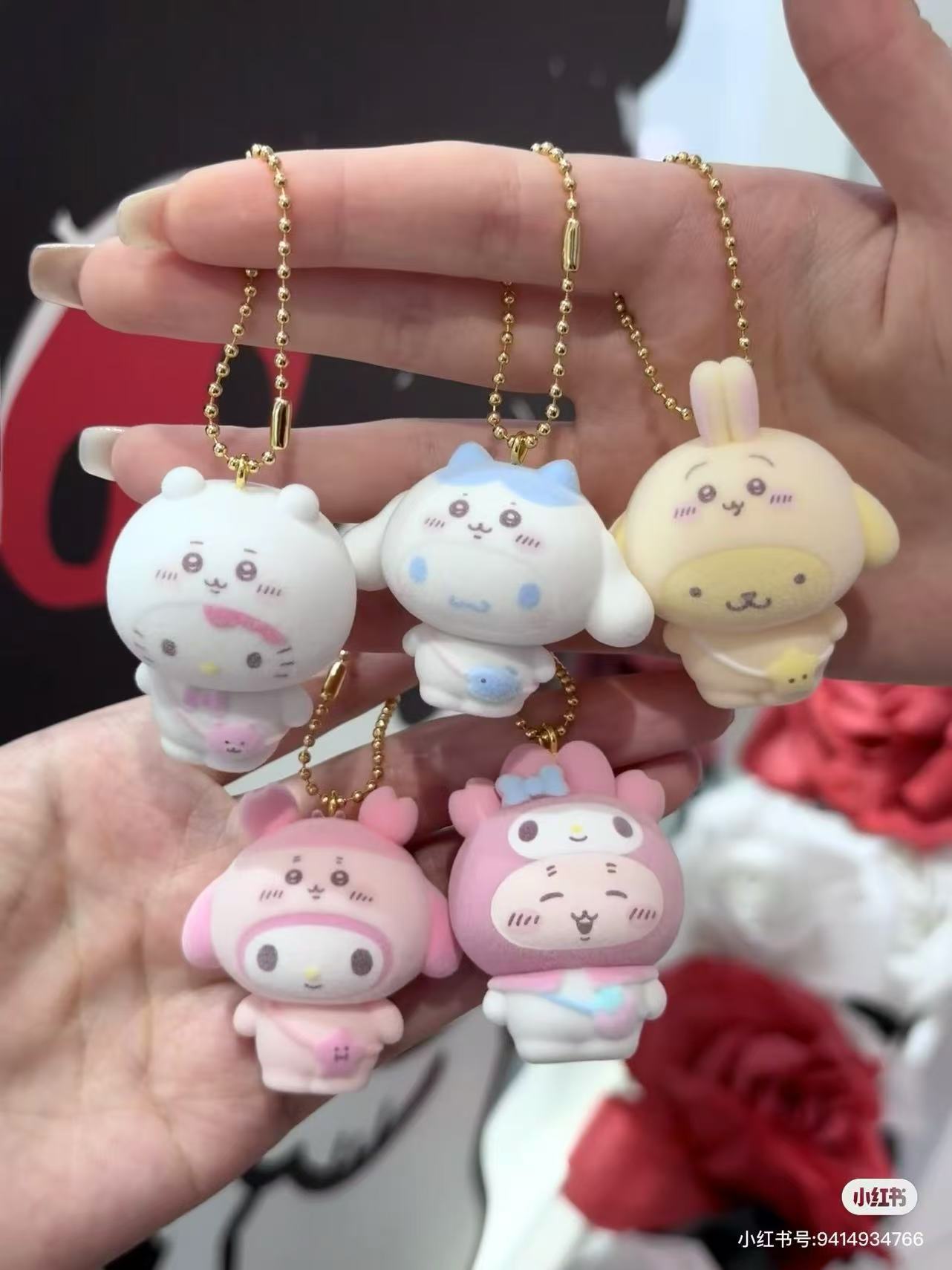 【limit 2】Sanrio|Chiikawa X Sanrio Characters chibittomo Keychain mystery bag/blind box/All 10 types|1pcs