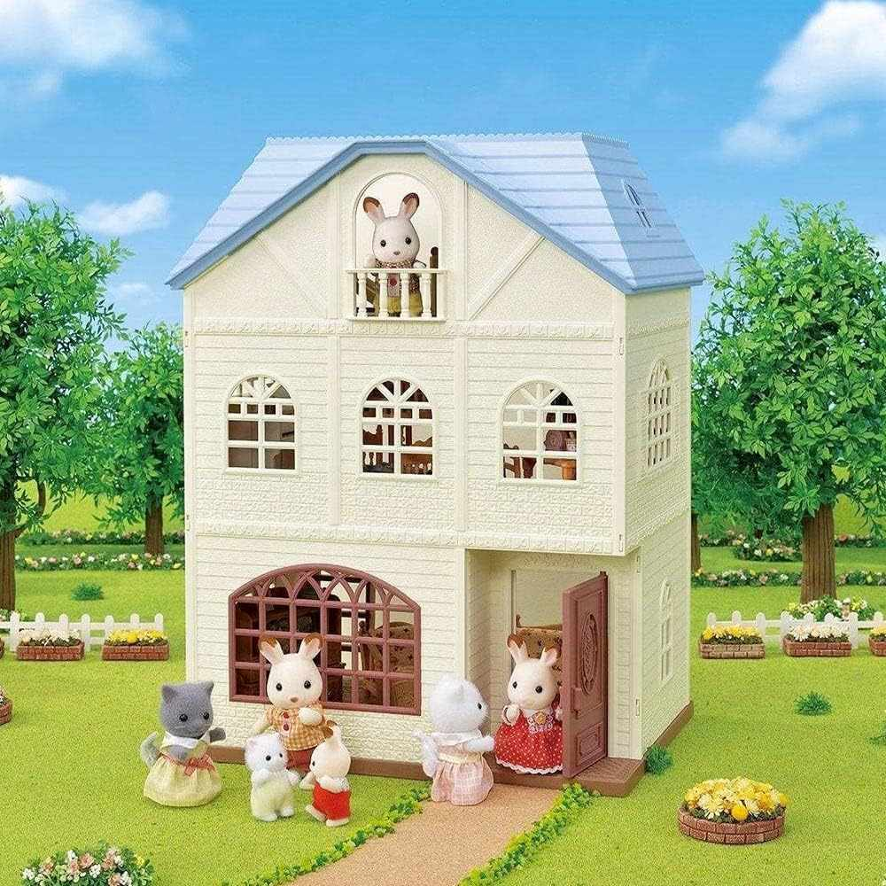 SylvanianFamilies|WISTERIA TERRACE GIFT SET WITH SUNNY RABBIT BABY WESLEY AND SUNNY RABBIT MOTHER ROONEY-5728