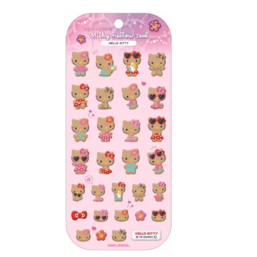 Sanrio|Milky Mellow Stickers|205 x 95 x 2 mm approx.