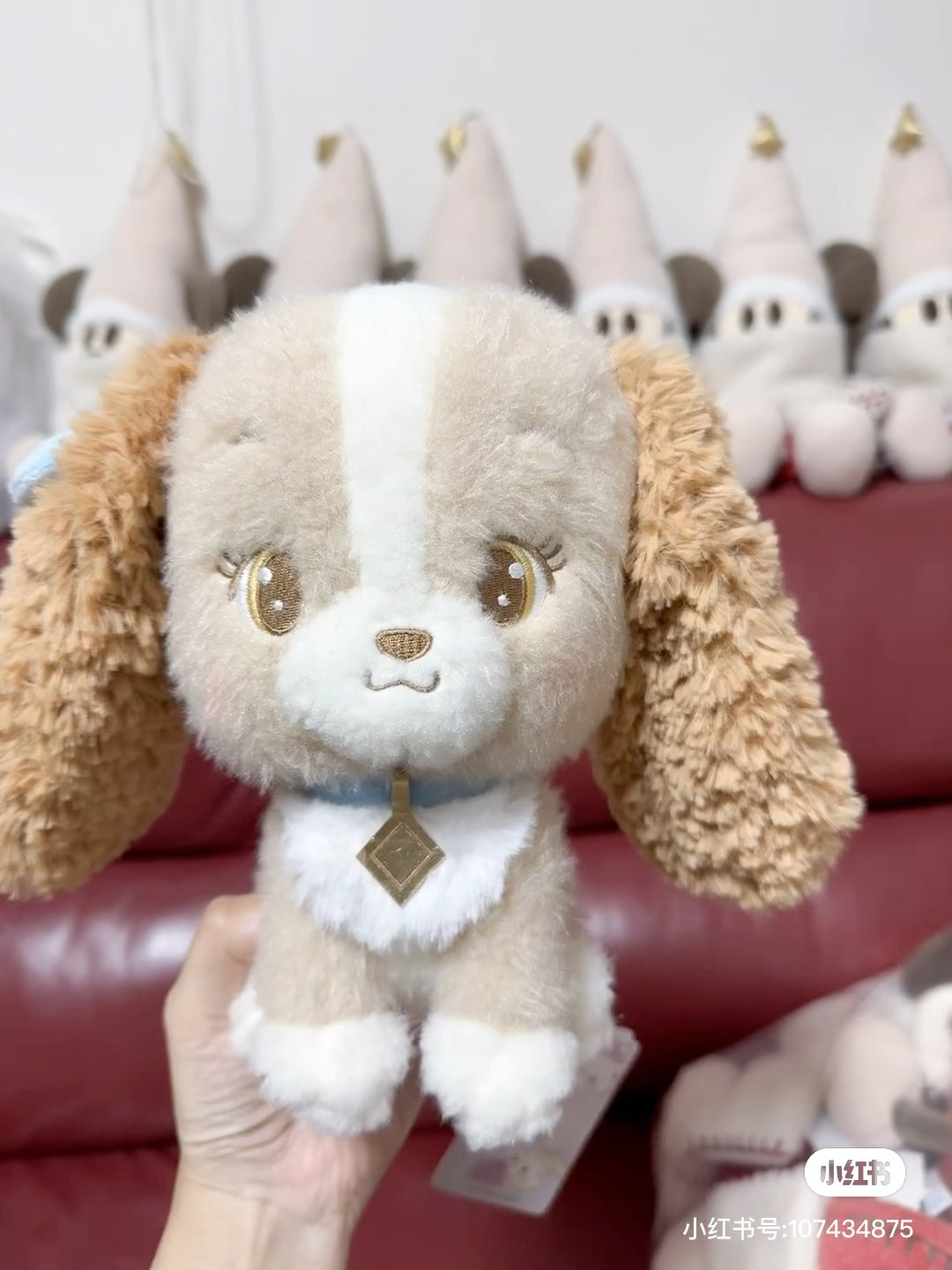 Disney迪士尼|Miss Bunny Plush Doll Illustrated by mikko联名系列超可爱坐姿毛绒玩偶/公仔|约H28.5×W14×D14cm