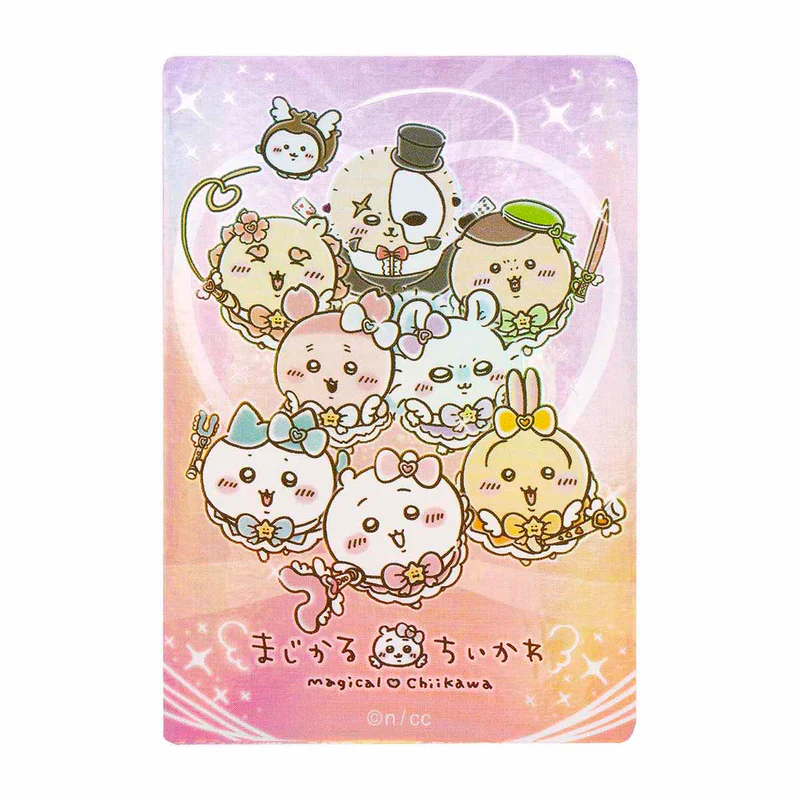 Chiikawa 吉伊卡哇|超魔法少女/小魔仙系列大张镭射偏光闪闪贴纸/手机贴/行李箱贴