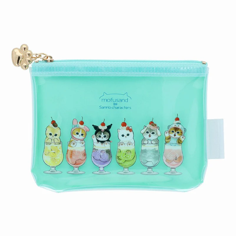 Mofusand|Sanrio × Mofusand Mini Clear Pouch|W130×H95×D5mm approx.