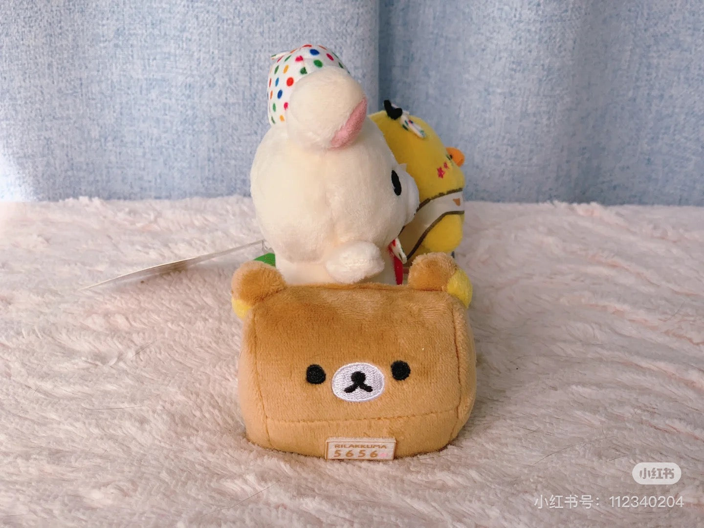 Rilakkuma轻松熊|20周年限定Korilakkuma小白熊+Kiiroitori鼻孔鸡+Rilakkuma轻松熊选举合奏巡游车毛绒玩偶套组摆件/公仔