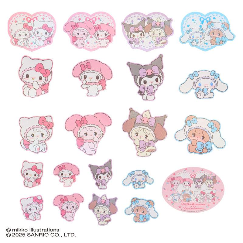 Sanrio|Mikko Illustrations Characters Sticker Set|21 pieces