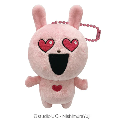 NishimuraYuji|Studio UG Ball Chain Mascot Holder /Plush Keychain|H14 × W10.5 × D9 (cm)