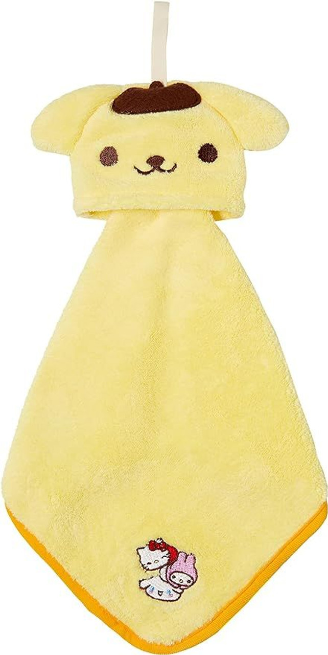 Sanrio|Marushin Hanging Loop Towel吸水速干防臭抗菌便携毛巾/擦手巾/可折叠收起/挂在勾勾上|打开后約25×25cm