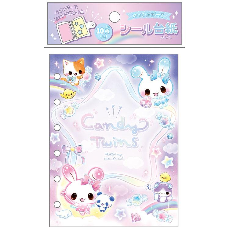 Q-LiA|6 Hole Sticker Binder Refill|10 sheets