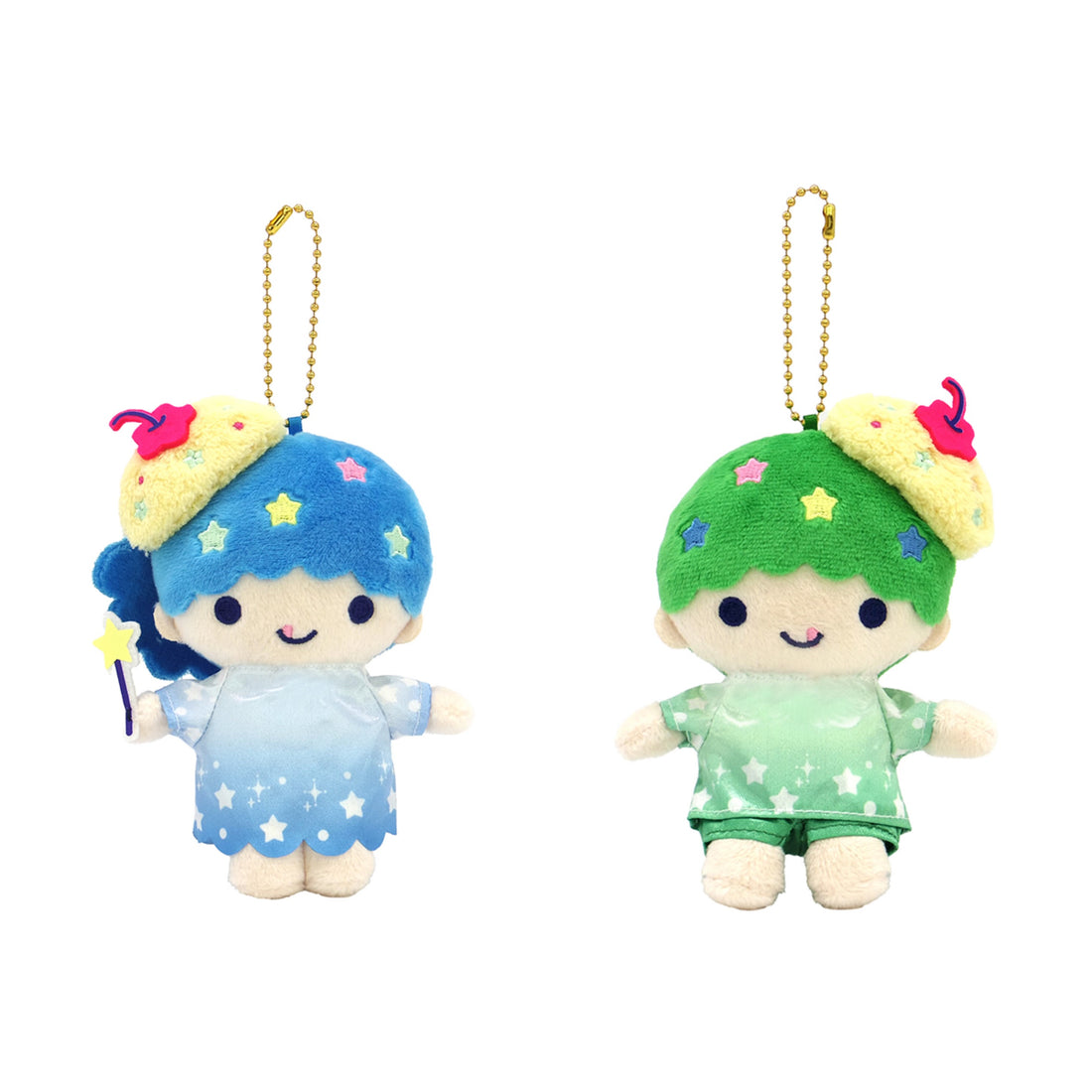 Sanrio|Little Twin Stars Collection Cream Soda Mascot Holder /Plush Keychain|9×5×13cm approx.