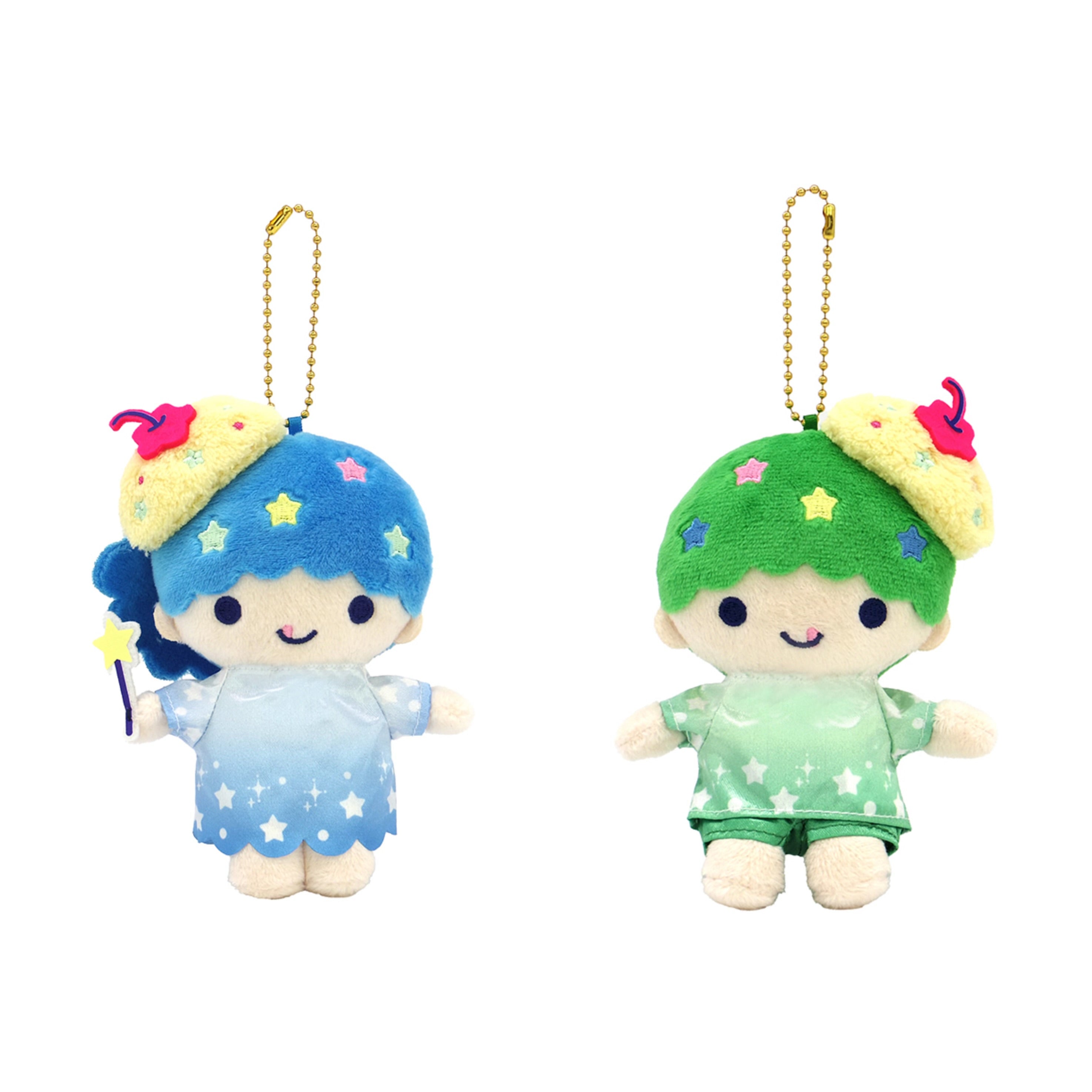 Sanrio|Little Twin Stars Collection Cream Soda Mascot Holder /Plush Keychain|9×5×13cm approx.