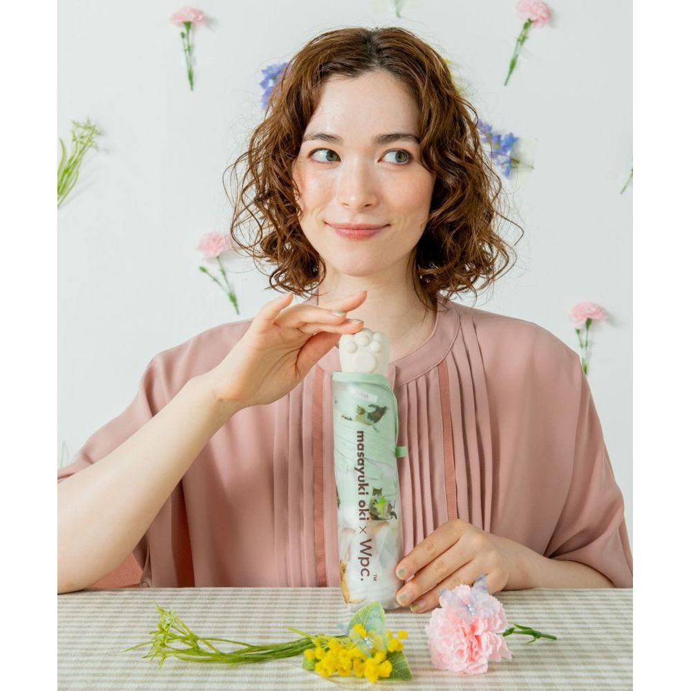 WPC|masayuki oki联名猫猫超轻99%防uv防紫外线遮阳伞/晴雨伞|猫猫头