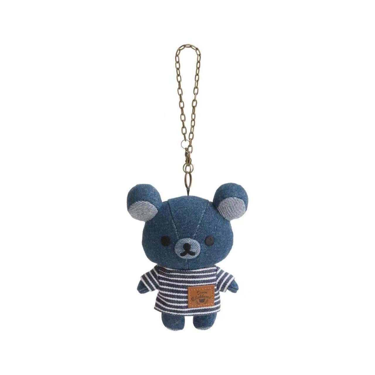 【limit 1】Rilakkuma|Kurashiki Denim House Mascot Holder /Plush Keychain|125×105×55mm approx.