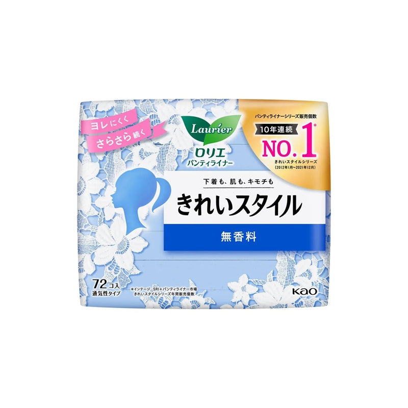 Laurier|乐而雅素肌无香抗菌护垫/卫生巾|140mm, 72片