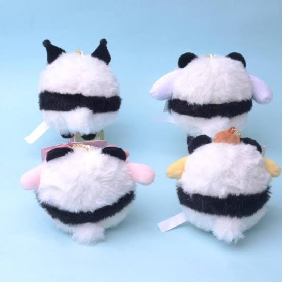 Sanrio|Panda Mascot Holder /Plush Keychain|9 x 6 x 11 cm approx.