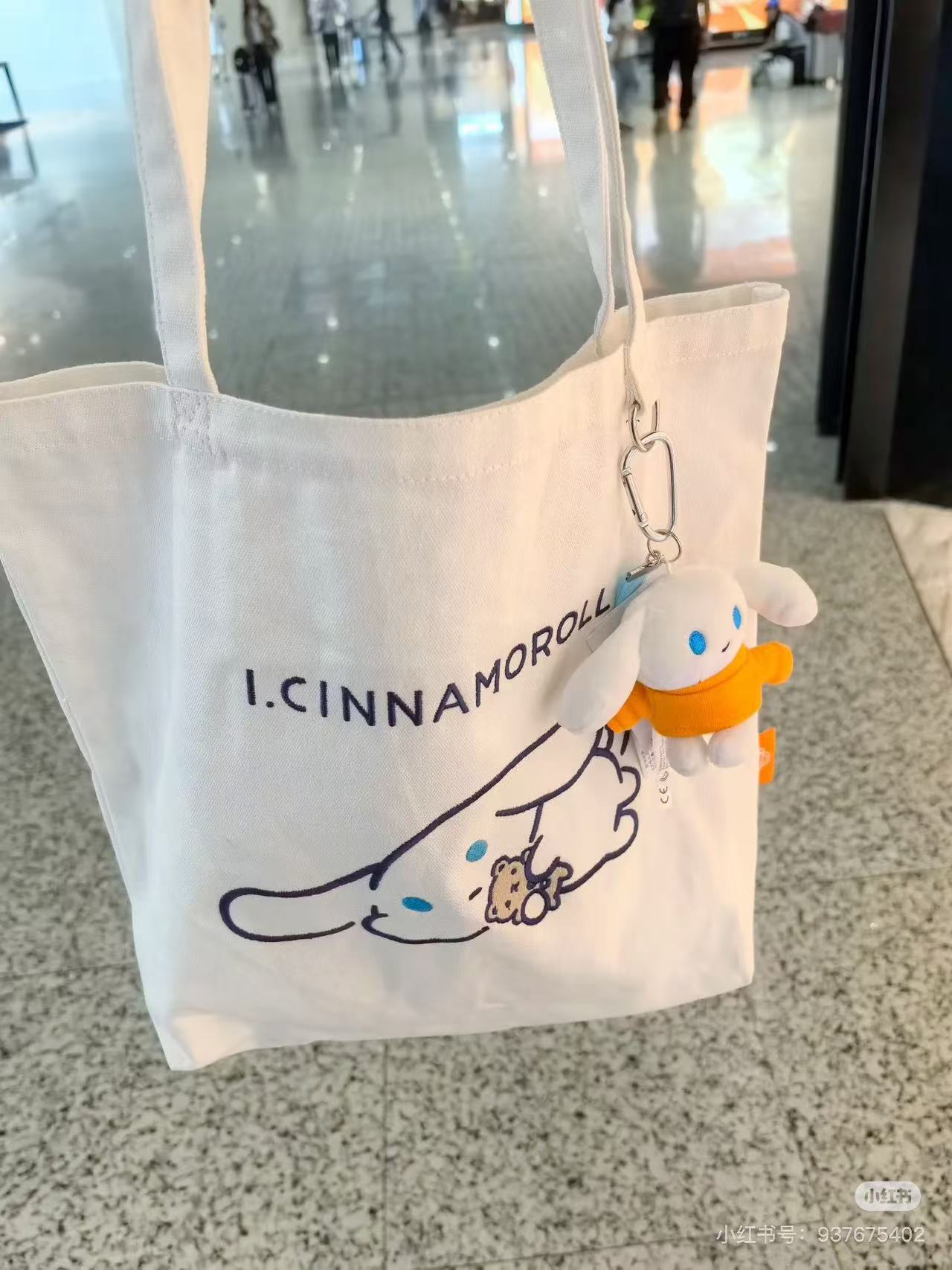 Sanrio|I.Cinnamoroll Love yourself more Tote Bag|38×10×35cm approx.