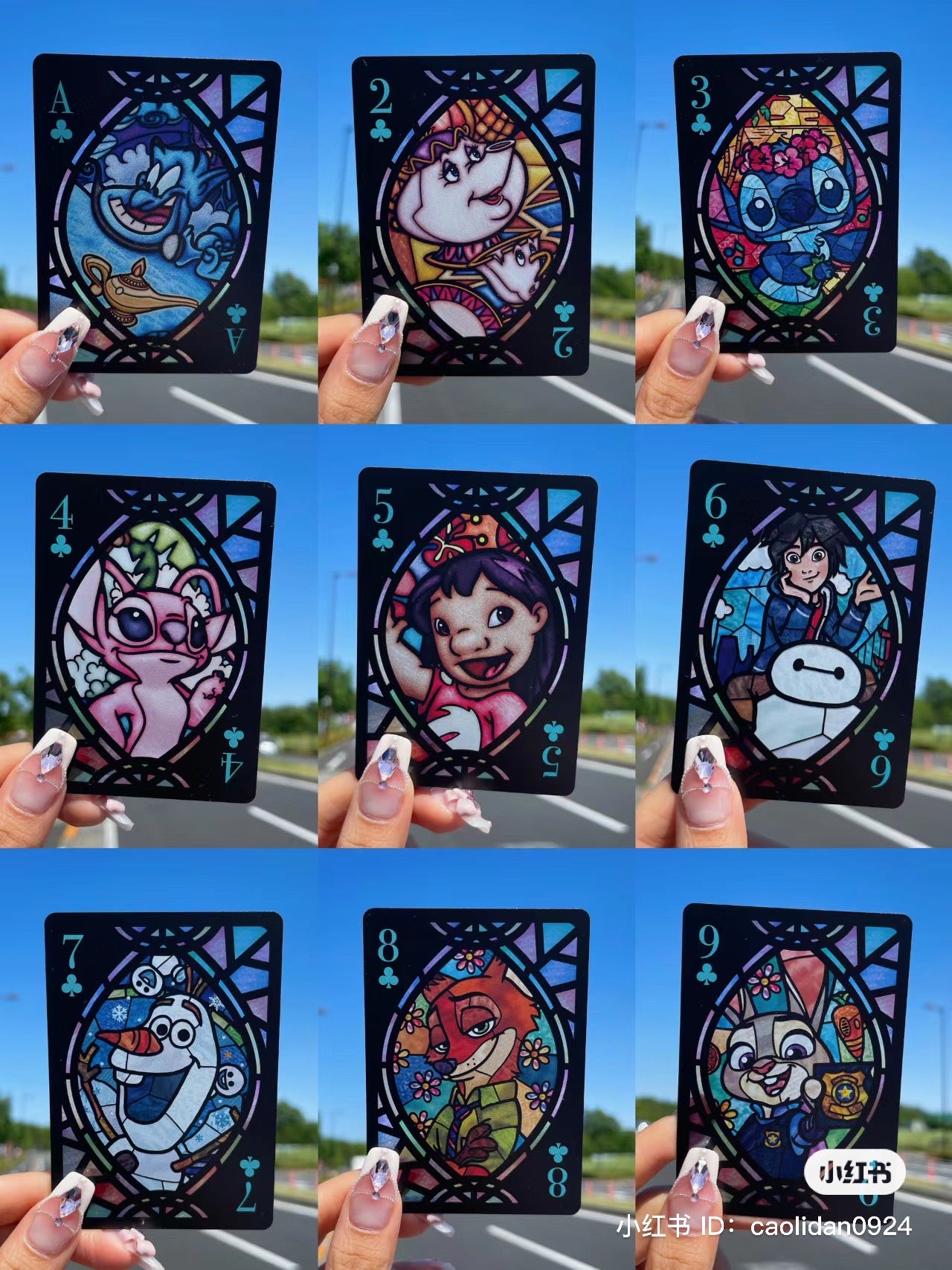 Disney|透光扑克牌/54张不同迪士尼人物