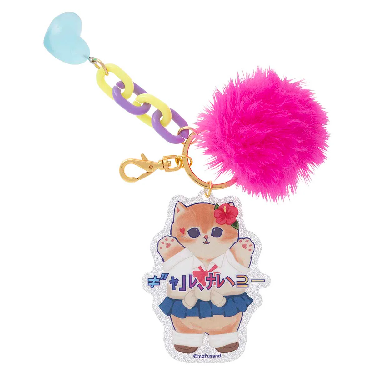 Mofusand|Gyarunyan Girl Collection Acrylic Keychain Bag Charm|140×55×55mm approx.