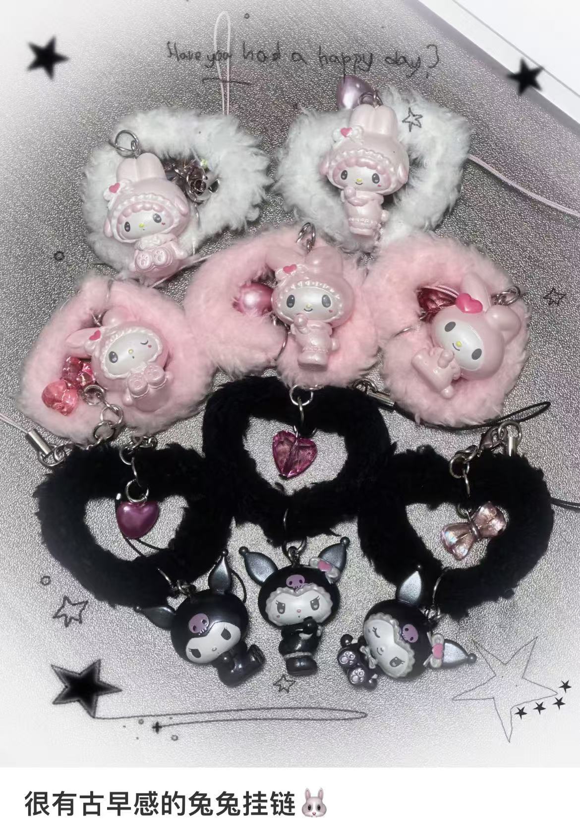 【limit 3】Sanrio|Kuromi & My Melody : Melousa Romiusa Secret Strap mystery bag/blind box/All 8 types|1pcs
