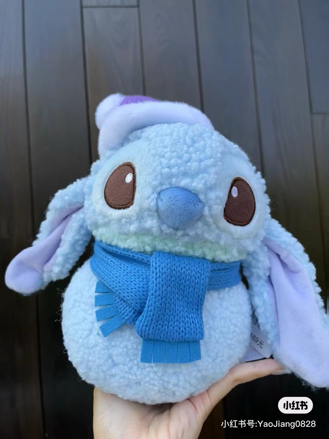 Disney |冬日雪人系列史迪仔|高さ約25×幅21×奥行き13.5cm