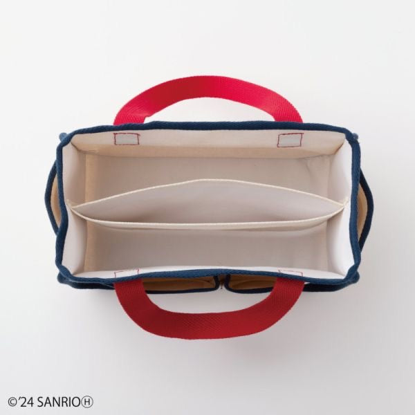 Hello kitty凯蒂猫|50周年限定kitty多口袋多功能厚质感托特包|约縦18.5?横28?マチ15cm