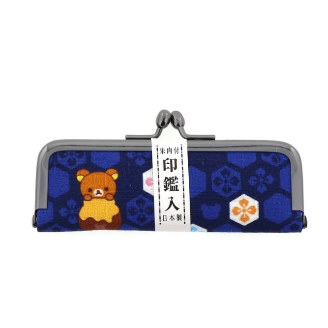 Rilakkuma轻松熊|茶房限定小款零钱包/印鑑包|约L105×W10×H15(mm)