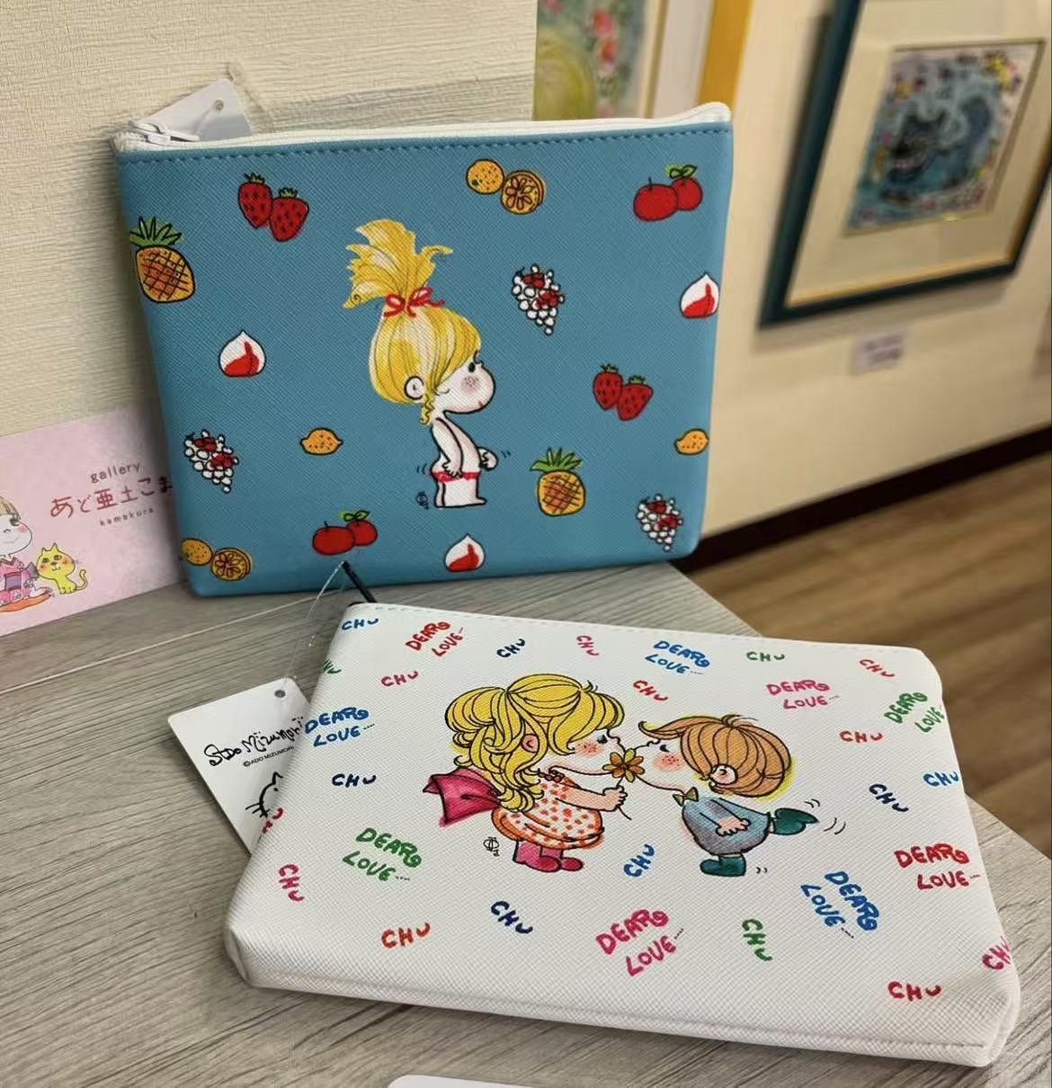 Mizumori Ado|Flat Pouch|12cm x 16.5cm x 2cm approx.