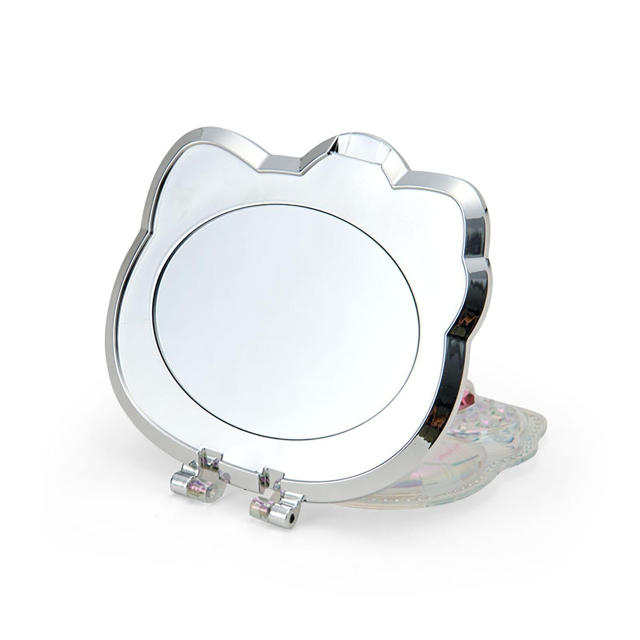 Sanrio|Face Aurora Hologram Sliver Folding Stand Mirro|12.5×1.5×9cm approx.