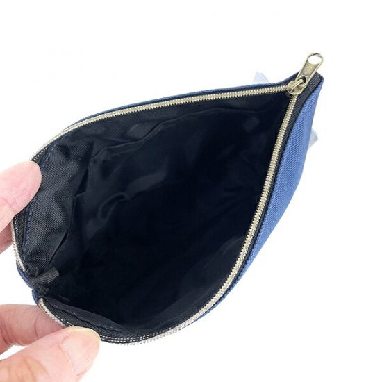 Doraemon哆啦A梦|机器猫精致刺绣大脸图案化妆包/收纳包/porch|约19cm×5cm×3cm