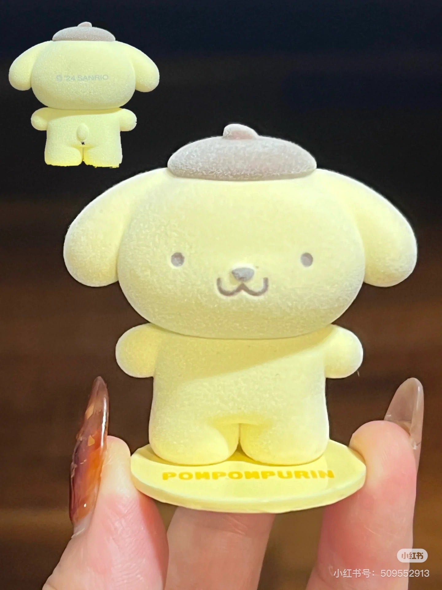Sanrio|Secret Mascot - Pitatto Friends Photo Blind Box多巴胺格纹系列可爱角色磁吸植绒盲盒/全8种|1枚入