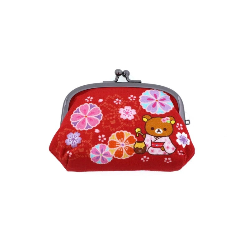 Rilakkuma轻松熊|茶房限定大款口金包|约W120×H90(mm)
