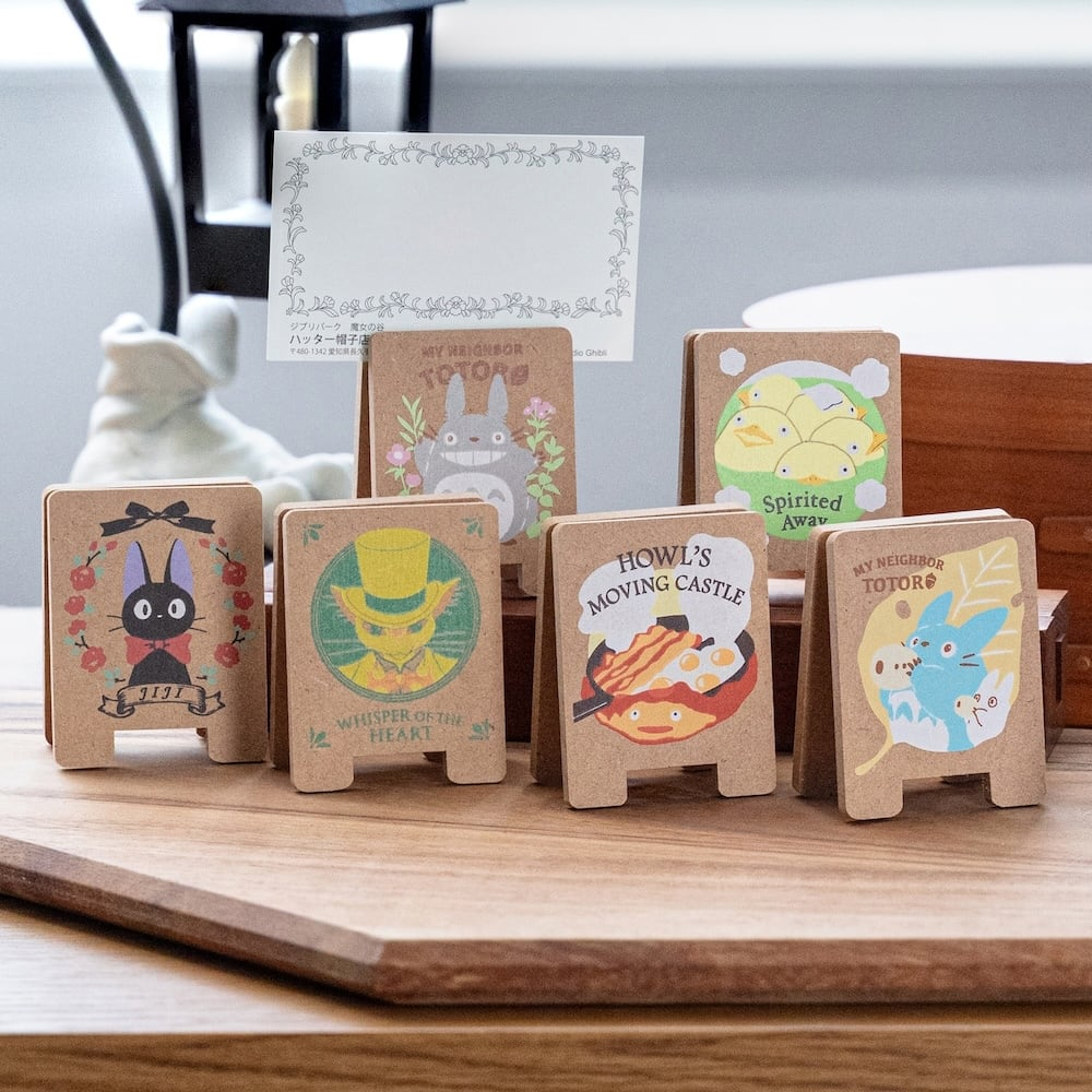 My neighbor totoro|Ghibli Signboard Clip Stand吉卜力宫崎骏卡通图案木制夹子/两面不同图案|约W50 x H70 x D30mm