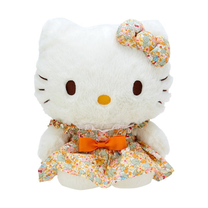 Hello kitty凯蒂猫|小碎花系列裙裙玩偶/公仔/裙子上也有kitty图案|约H22×W19×D15cm