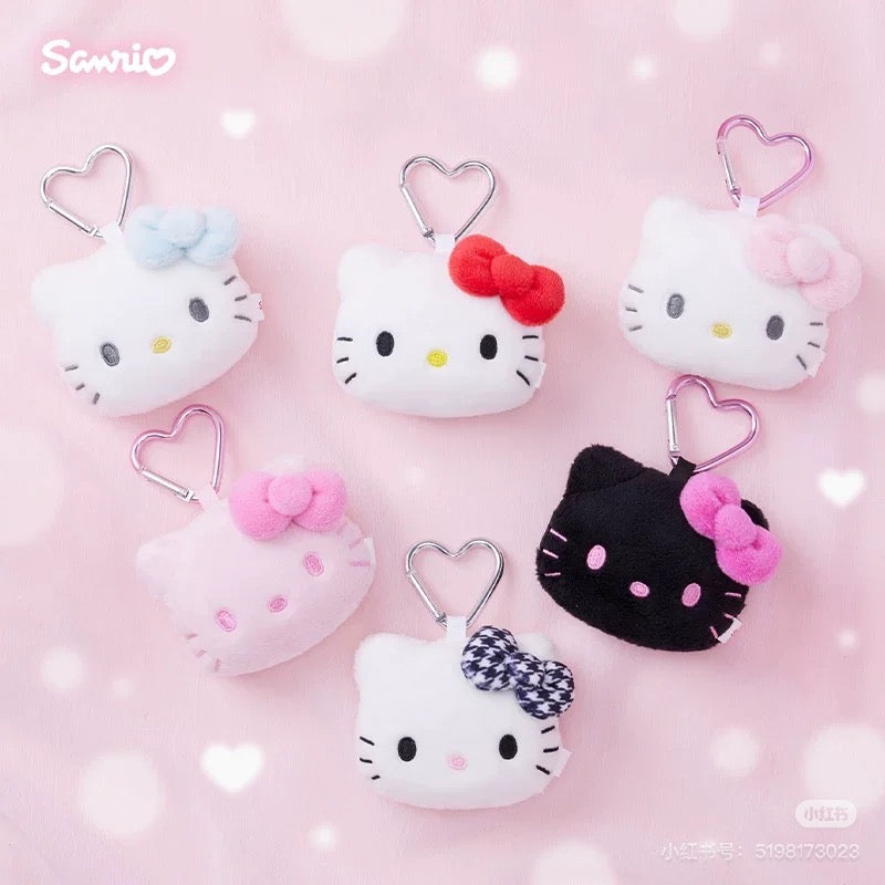 Hello Kitty|I Love Hello Kitty Mascot Holder /Plush Keychain|8×3.5×7cm approx.