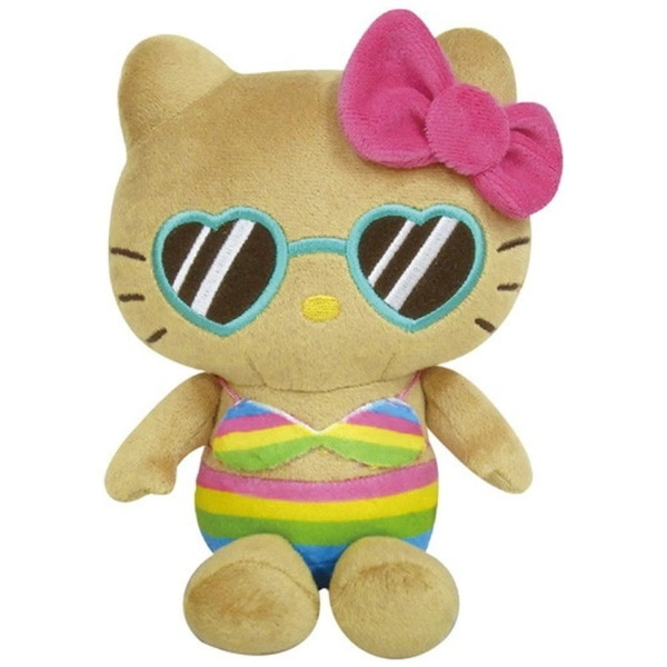 HelloKitty|Suntan Series Bikini Sitting Plush Dolls/Plush Toy|19cm x 14cm x 9.5cm approx.