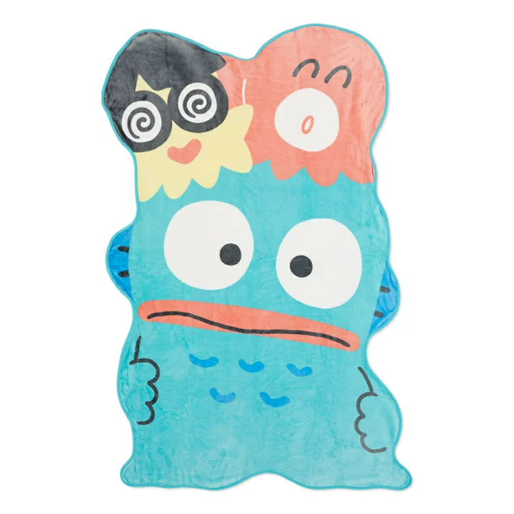 Sanrio|丑鱼限定牛珊瑚绒亲肤双面印花超大毯子/午睡毯|約幅97×奥行0.7×高さ153cm