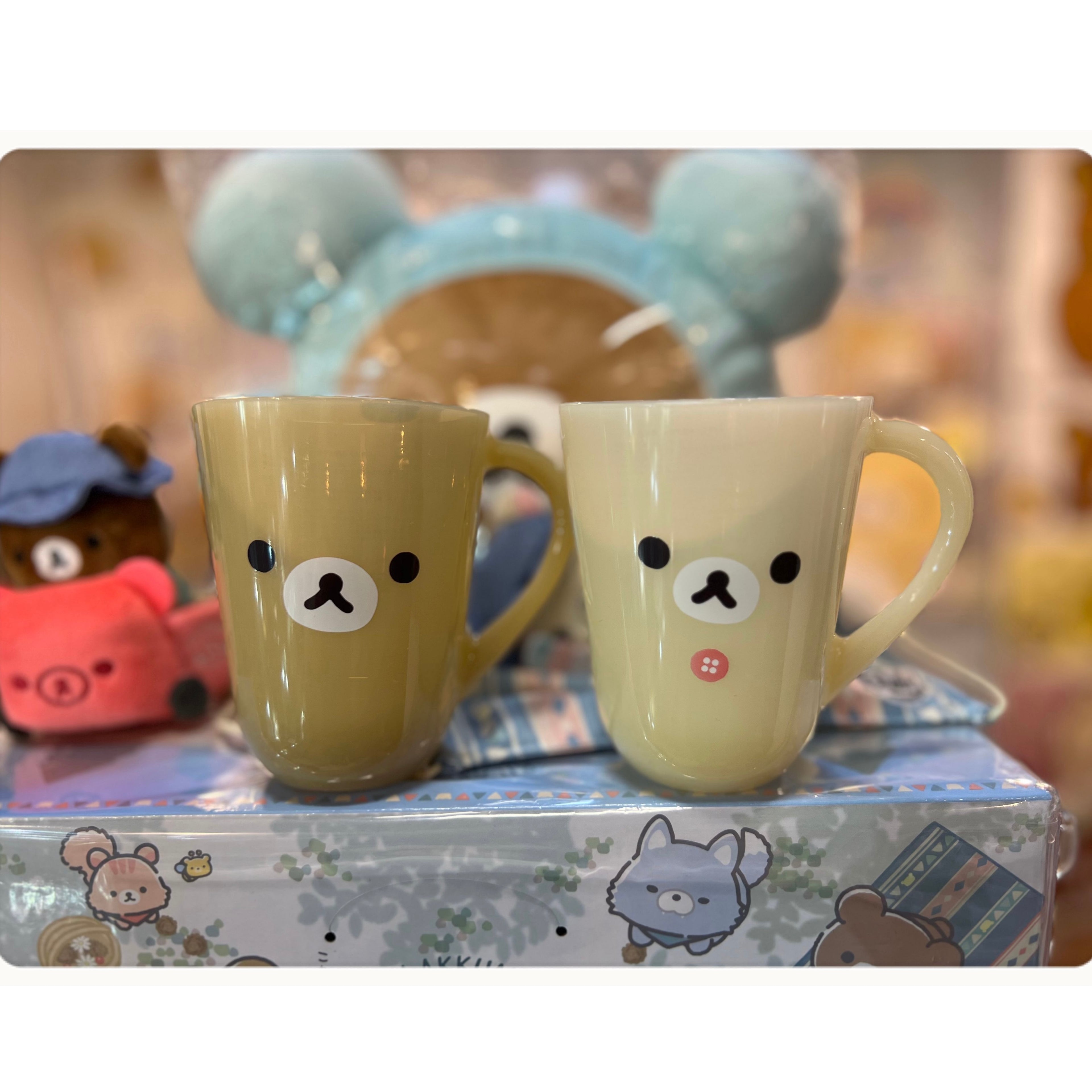 Rilakkuma轻松熊|耐热70度耐摔通透感手柄杯/漱口杯|约270ml
