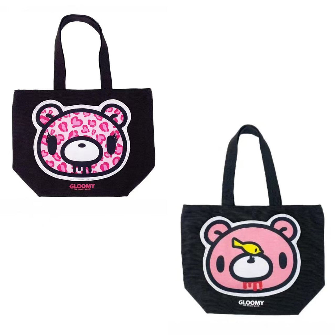 Gloomy Bear|black tote bag