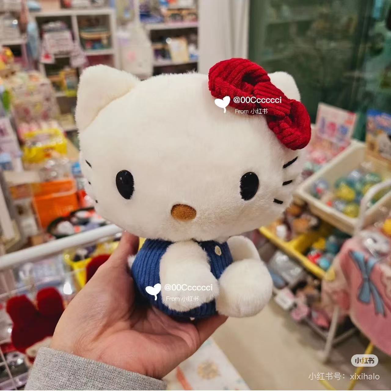 HelloKitty|Classic sitting Plush Dolls/Plush Toy|14.5×10×16cm approx.