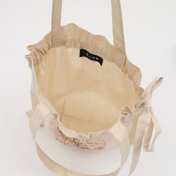 Chiikawa 吉伊卡哇|超魔法少女/小魔仙限定大容量抽绳托特包|約H350×W400×持ち手620mm