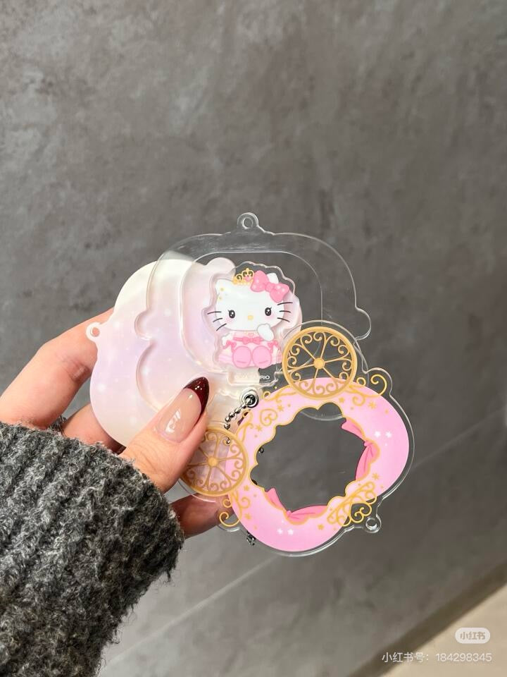 Sanrio三丽鸥|Secret Custom Acrylic Charm - Prince & Princess Blind Box王子与公主南瓜马车多层亚克力挂件盲盒/全8种|1枚入
