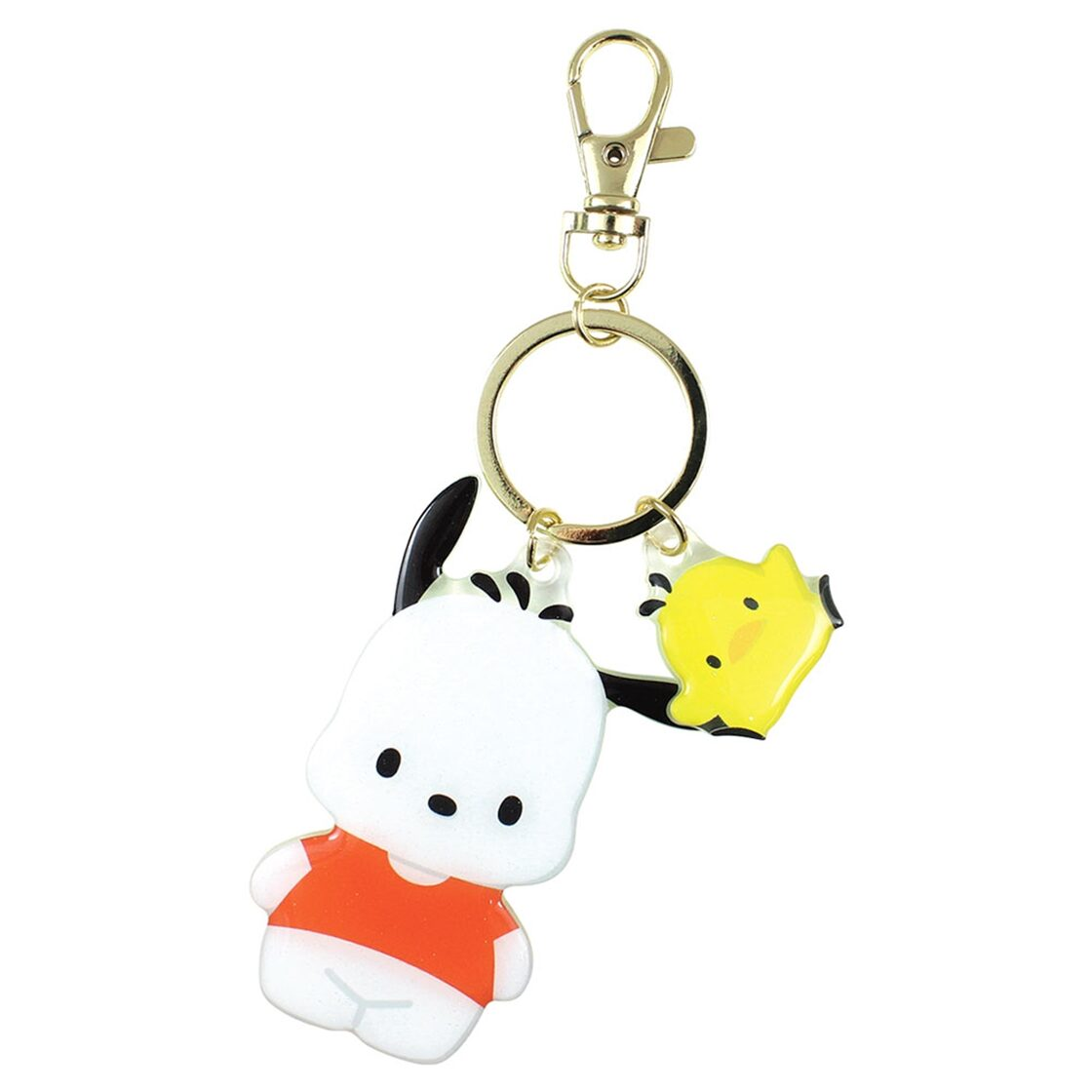 Sanrio|Die-Cut Twin Keychain/Keyring|1.3 x 7.9 x 8.7cm approx.